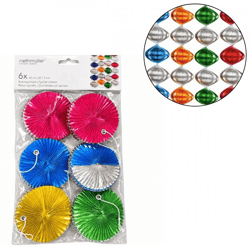 Feestversiering draaiende Spiralen 60 cm set van 6