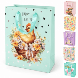 Easter Gift Bag, 26 cm, 6 assorted items