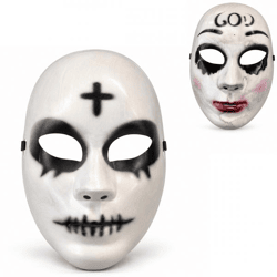 Halloween masker The Purge 24 cm 2 assorti