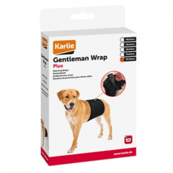 Karlie Inkontinenzband „Gentleman Wrap Plus“, schwarz, 90 x 30 cm
