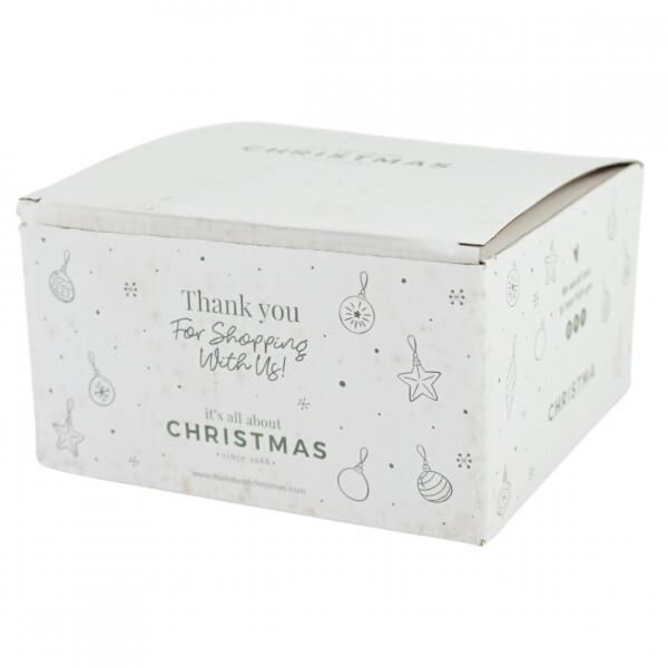 Weihnachtskugel verspiegelt silber 8 cm 4 Stk.