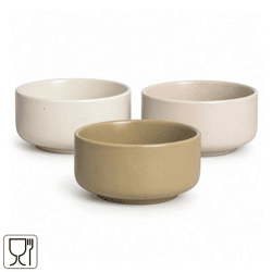 Schale „Sunday“ naturfarben, 10 cm, 3er-Set