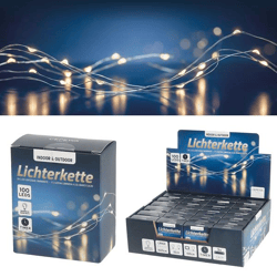Lichterkette Mikro Outdoor, 100 LED, Timer 1020cm