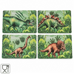 Out of the Blue Tischset Dino 43,5 cm, 4 verschiedene Motive, 12er-Set