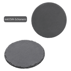 Platte Schiefer, rund, ca.15cmD