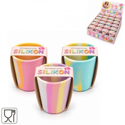 Schnapsgläschen „Party“ aus Silikon, 6 cl, 3er-Set in verschiedenen Farben
