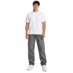bequeme DEF Herren Jeans aus reiner Baumwolle Alltags-Hose Grau