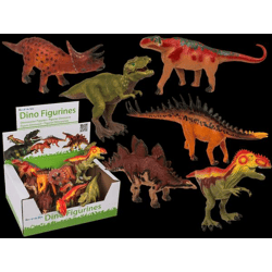 Dinosaurier aus Kunststoff - 12er Display