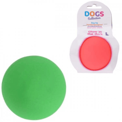 Dogs Collection hondenbal glow in the dark 9 cm 2 assorti