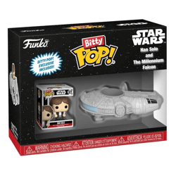 Funko 83623 - Bitty Pop! Rides - Han Solo and Millenium Falcon