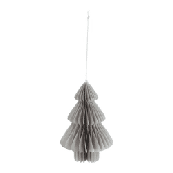 Honeycomb Christmas Tree Ornament, Gray, Small, Approx. 10 cm H
