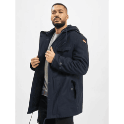 lässige Brandit Herren Jacke Kordelzug Reißverschluss mit Baumwolle Navy