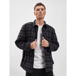 lässige Brandit Herren Jacke mit Baumwolle Schwarz/Grau