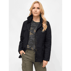 moderne Brandit Damen Jacke Reißverschluss Taschen Schwarz