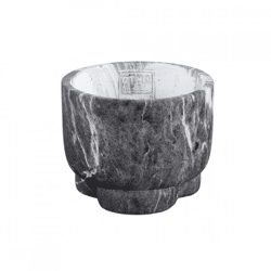 PTMD Blumentopf Marmy schwarz S 12 cm
