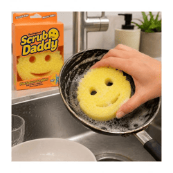 Scrub Daddy All-Purpose Cleaning Sponge Made of FlexTexture Polymer Sponge **B-Grade – Tested & in Perfect Working Order** Yellow