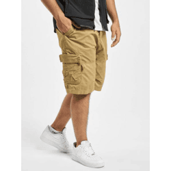sommerliche Brandit Herren Shorts Kordelzug Taschen mit Baumwolle Beige