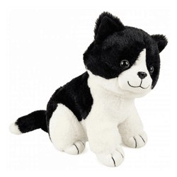 Sunkid Schmusekatze schwarz/weiß 40 cm
