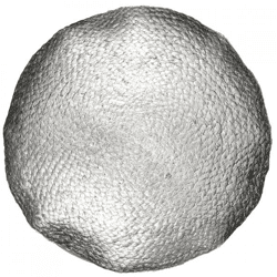 Unique Living kussen Metallic rond zilverkleurig 45 cm