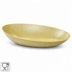 Vibers Schale, oval, gelb, 44 cm
