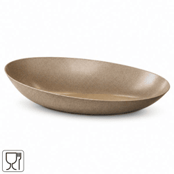 Vibers Schale, oval, natur, 44 cm
