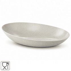 Vibers Schale, oval, weiß, 44 cm