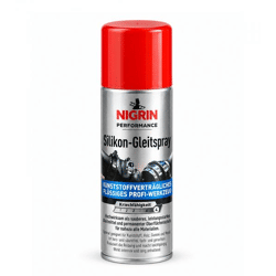 200ml NIGRIN Performance Silikon-Gleitspray für Kunststoff, Holz, Gummi & Metall, reibungsmindernd & langanhaltend für Wartung & Reinigu