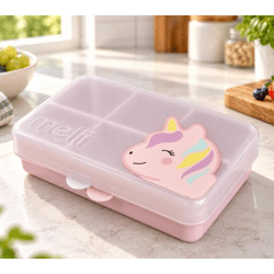 684ml Melii Snackle Mini Einhorn Snackbox mit 6 Fächern & herausnehmbarer Trennwand, geeignet für Spülmaschine  **B-Ware – geprüft** 