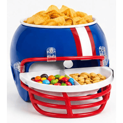 American Football Snack Helm Football – 4-teiliges Snackschalen-Set für Chips, Dips & Süßigkeiten sei vorbereitet auf den Super Bowl 2
