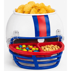 American Football Snack Helm Football – 4-teiliges Snackschalen-Set für Chips, Dips & Süßigkeiten sei vorbereitet auf den Super Bowl 2