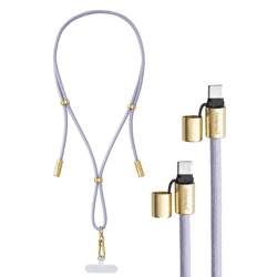 Intenso Cell Phone Lanyard with Charging and Data Cable: 2x USB-C, up to 1.65 meters, fast charging up to 60 watts **B-Grade – tested & fully functional