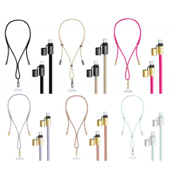 Intenso Cell Phone Lanyard with Charging and Data Cable: 2x USB-C, up to 1.65 meters; fast charging up to 60 watts **B-Grade – tested & fully functional