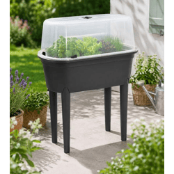 Jelenia Plast Hochbeet mit 4 abnehmbare Beine Garten-Zubehör ca. 45 Liter 77 × 39 × 84 cm **B-Ware – geprüft & funktionell einwandfre