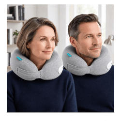 Kabelloses ecomed by medisana Shiatsu Nackenmassagegerät mit zuschaltbarer Wärmefunktion Nackenkissen **B-Ware – geprüft & funktionell