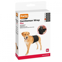 Karlie Inkontinenzband „Gentleman Wrap Plus“, schwarz, 74 x 23 cm
