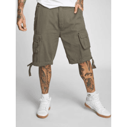 lässige Brandit Herren Shorts Reißverschluss Taschen Khaki