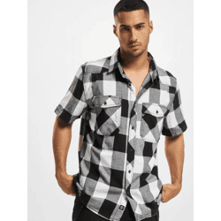 lässiges Brandit Herren Polo-Shirt Taschen mit Baumwolle Weiß/Schwarz