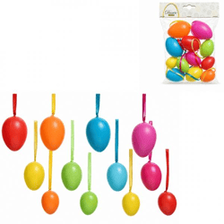 Osterei-Anhänger, 6 cm, 12er-Set