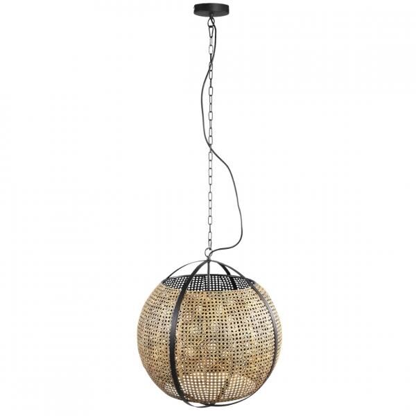PTMD Hängeleuchte Bayu schwarz/beige 55 cm