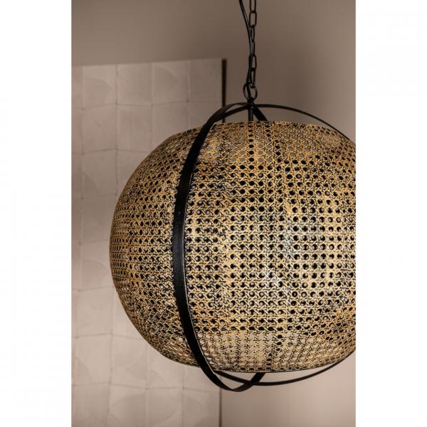 PTMD Hängeleuchte Bayu schwarz/beige 55 cm