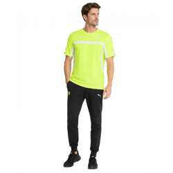 sportliches PUMA X Scuderia Ferrari F1 2024 Charles Leclerc Herren Sport-Shirt Formel 1 Team-Shirt 701230155 001 Neon-Gelb