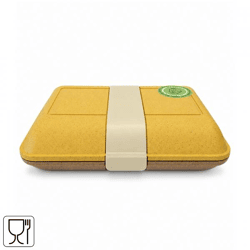 Vibers Lunchbox, Yellow, 21 cm
