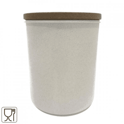 Vibers Vorratsbehälter mit Deckel, weiß, 1000 ml