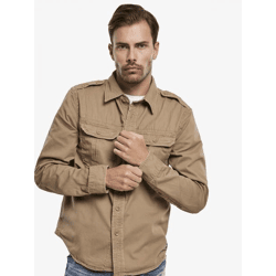 vielseitiges Brandit Herren Polo-Shirt mit Baumwolle Beige