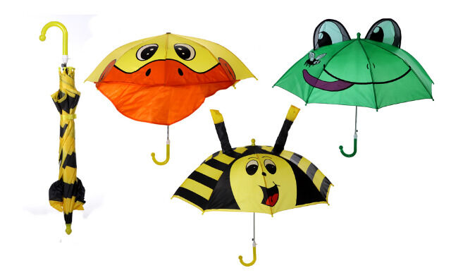 Kinder Regenschirm mit Tiermotive