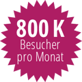800K Visitors per Month