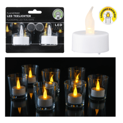 LED Teelicht, 2er Set, weiß