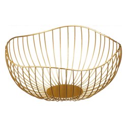 Bowl wave, gold, approx. 25cmD