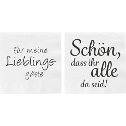 Servietten, Sprüche, 20er Pack, 2/s