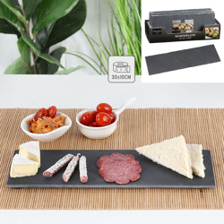 Slate plate, rectangular, approx. 30x10 cm